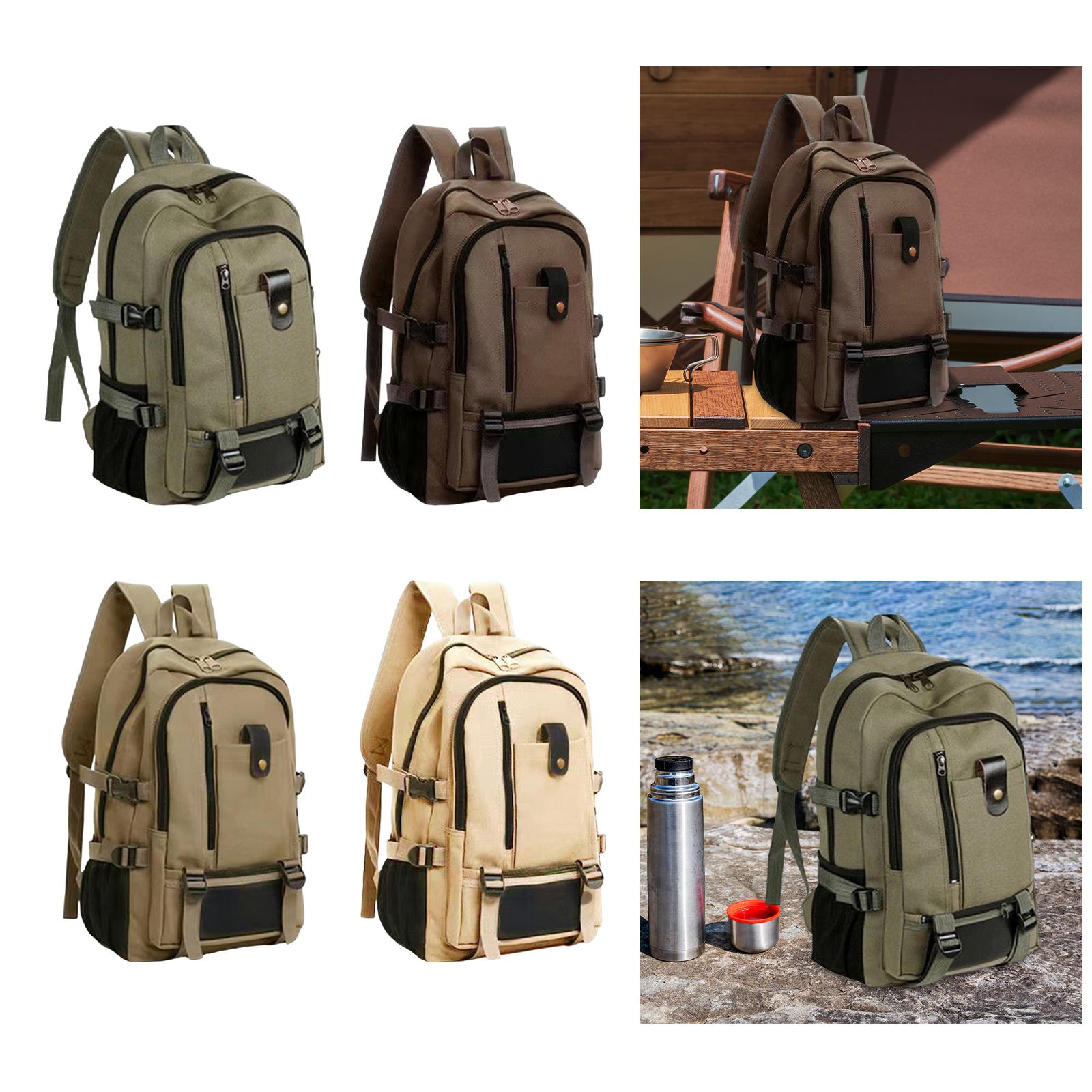 Large Canvas Travel Backpack L - огляд і ціна Canvas Backpack Casual